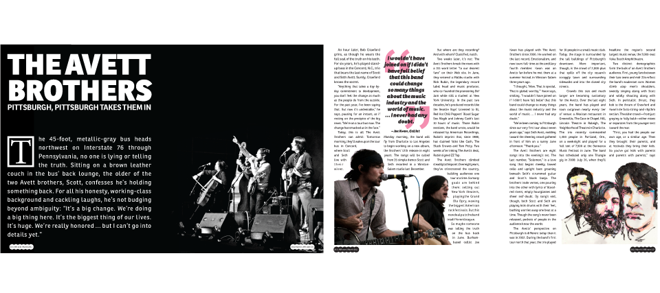 Live Music Review Original Magazine Mock-Up